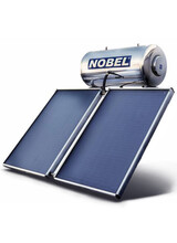 Ηλιακός Θερμοσίφωνας Classic Nobel  200lt/3m2 (2Χ1,5m2 ) Διπλής Ενέργειας με Δοχείο Inox