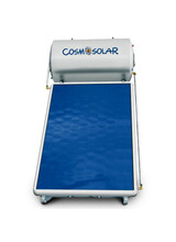 Ηλιακός θερμοσίφωνας COSMOSOLAR INOX Σειράς CS-160-IS 2.52m2 Διπλής Ενέργειας Κάθετος με Επιλεκτικό Συλλέκτη