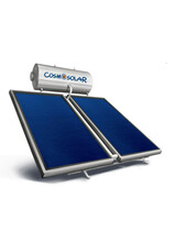 Ηλιακός θερμοσίφωνας COSMOSOLAR INOX Σειράς CS-300-IS 4m2 Διπλής Ενέργειας Κάθετος με Επιλεκτικό Συλλέκτη